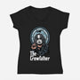 The Crowfather-Womens-V-Neck-Tee-zascanauta