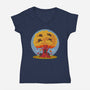 Kitty Tree-Womens-V-Neck-Tee-erion_designs