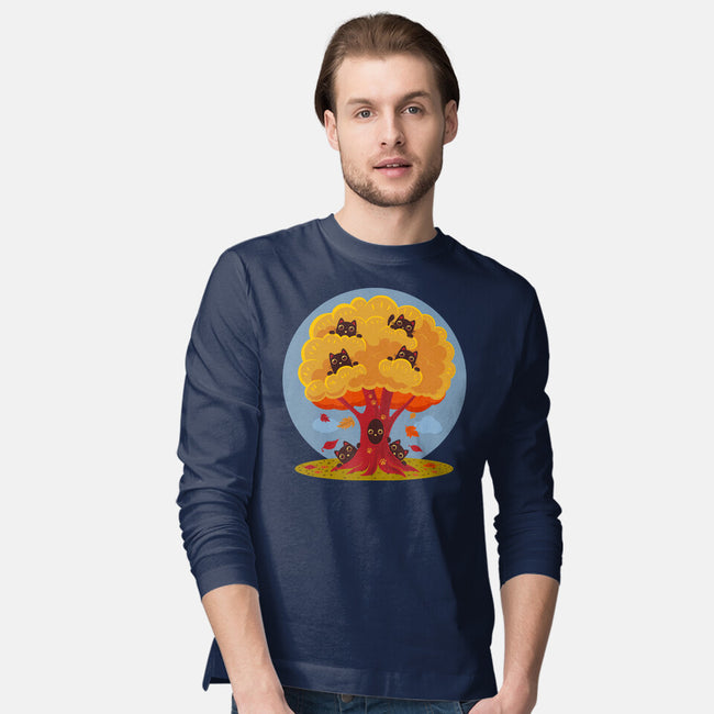 Kitty Tree-Mens-Long Sleeved-Tee-erion_designs