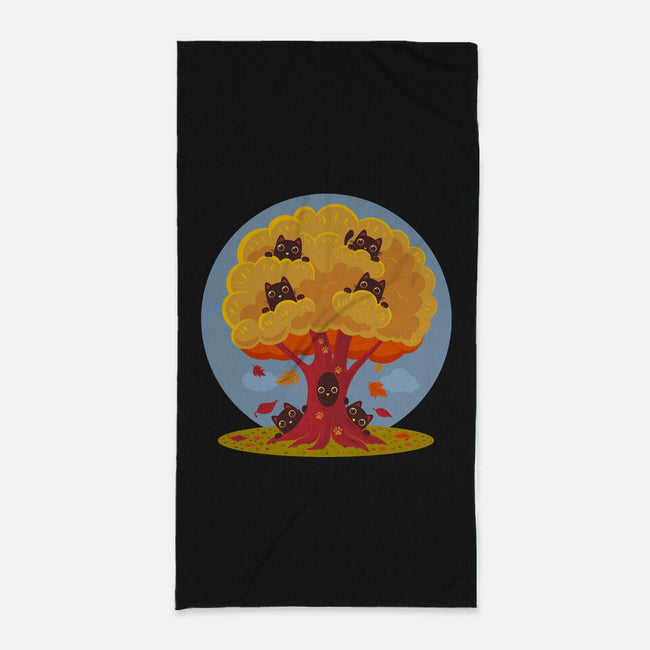 Kitty Tree-None-Beach-Towel-erion_designs