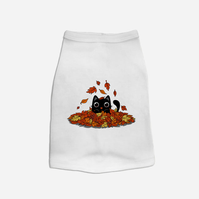 Kitty Leaves-Cat-Basic-Pet Tank-erion_designs