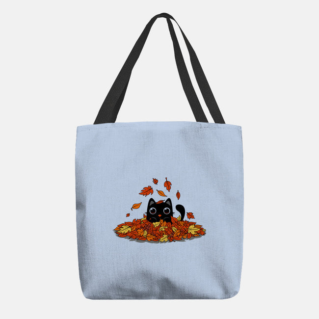 Kitty Leaves-None-Basic Tote-Bag-erion_designs