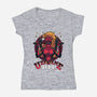 Uzi Time Baby-Womens-V-Neck-Tee-Cattoc_C