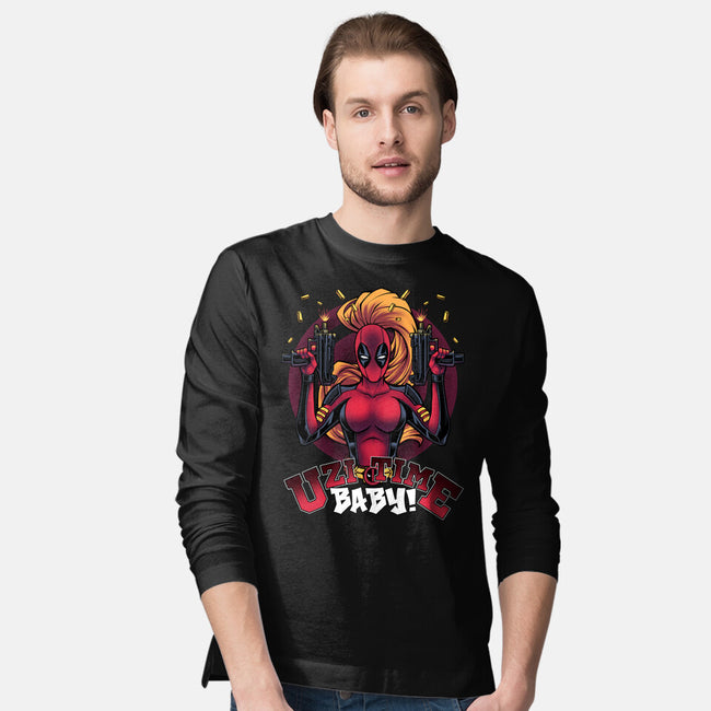 Uzi Time Baby-Mens-Long Sleeved-Tee-Cattoc_C