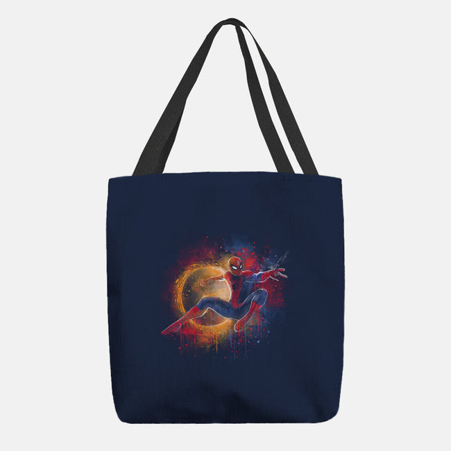 Painting The Spiderverse-None-Basic Tote-Bag-zascanauta