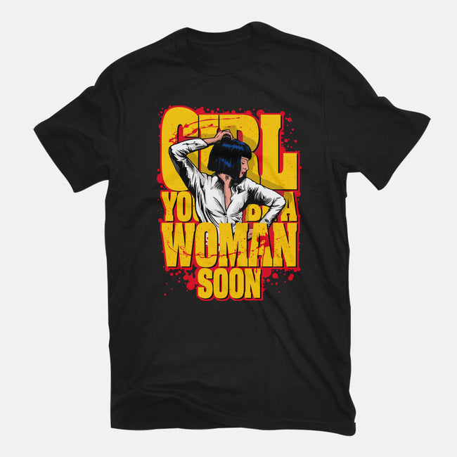 Pulp Girl-Womens-Fitted-Tee-CappO