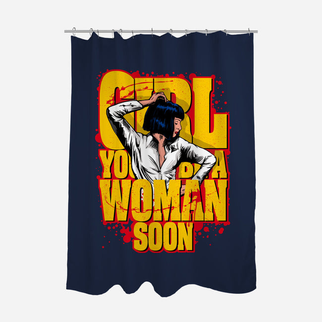 Pulp Girl-None-Polyester-Shower Curtain-CappO