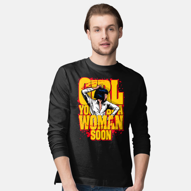 Pulp Girl-Mens-Long Sleeved-Tee-CappO