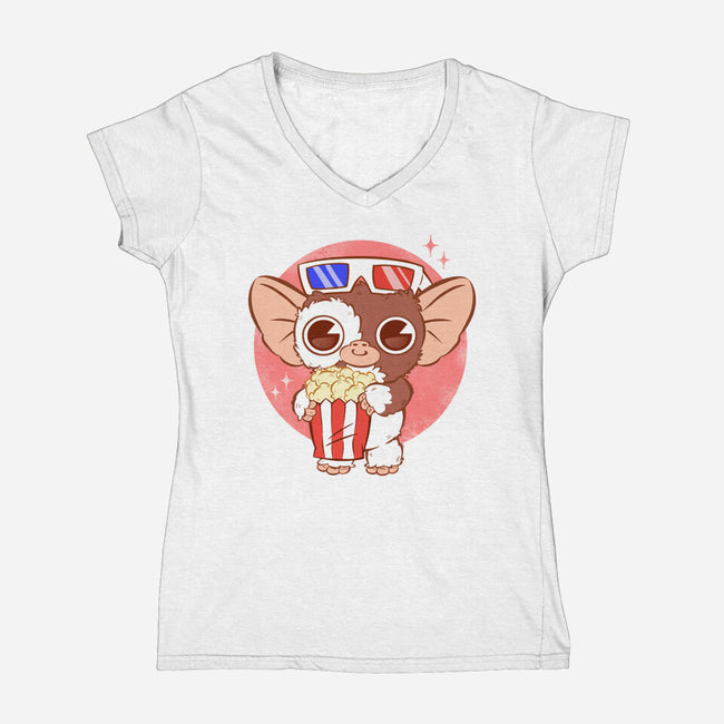 A Midnight Snack-Womens-V-Neck-Tee-ricolaa