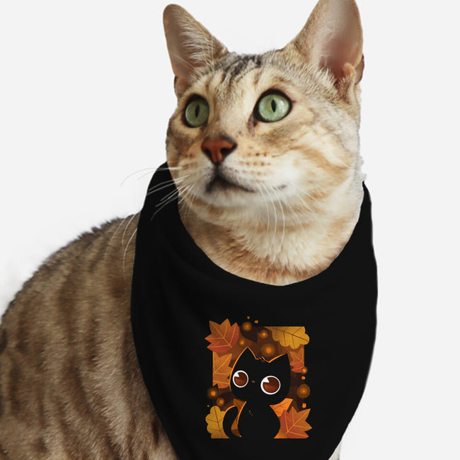 Autumn Lights-Cat-Bandana-Pet Collar-ricolaa