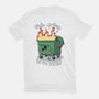 Is On Fire-Womens-Fitted-Tee-Claudia