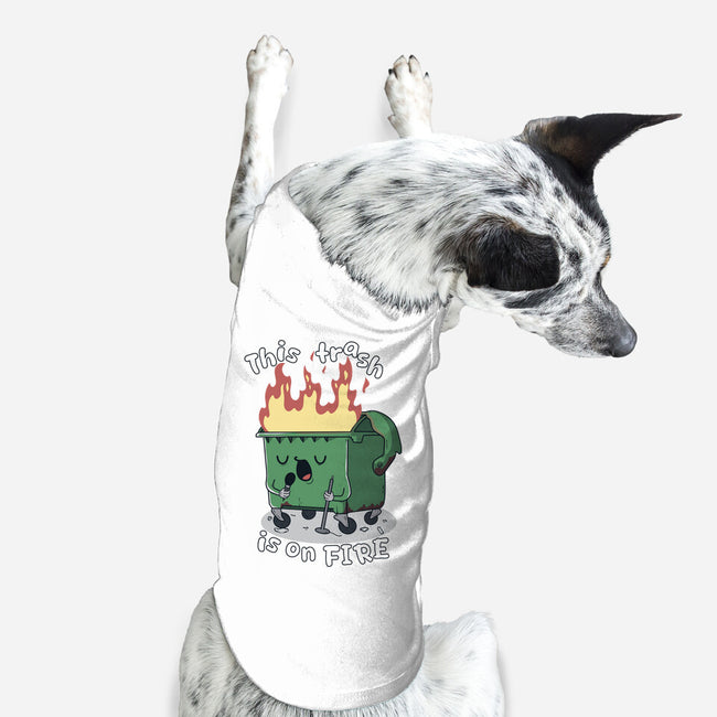 Is On Fire-Dog-Basic-Pet Tank-Claudia