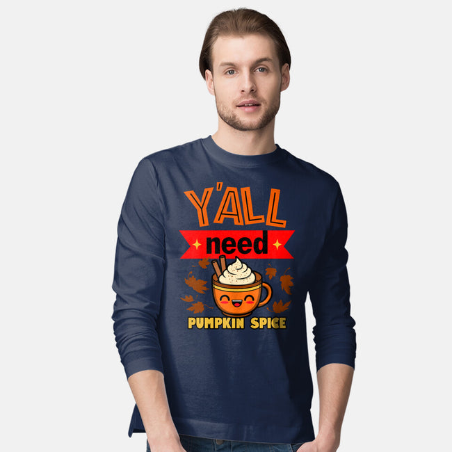 Yall Need Pumpkin Spice-Mens-Long Sleeved-Tee-Boggs Nicolas