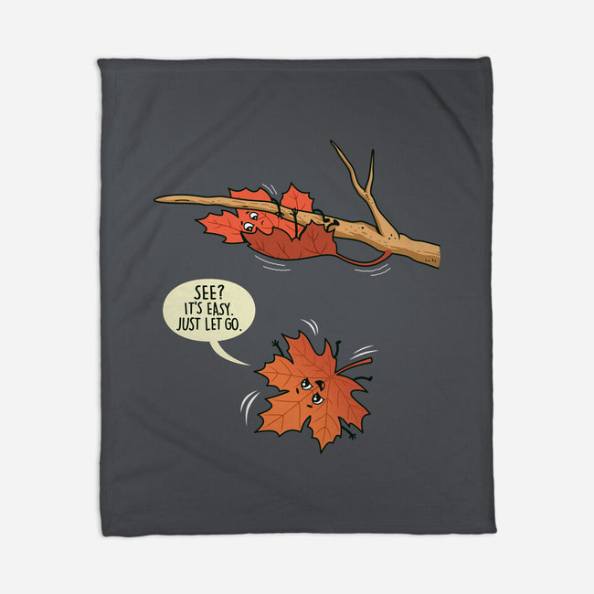 Reluctant Leaf-None-Fleece-Blanket-Boggs Nicolas