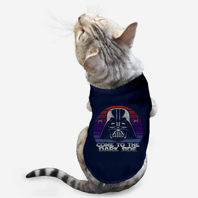 Vintage Dark Side-Cat-Basic-Pet Tank-NMdesign