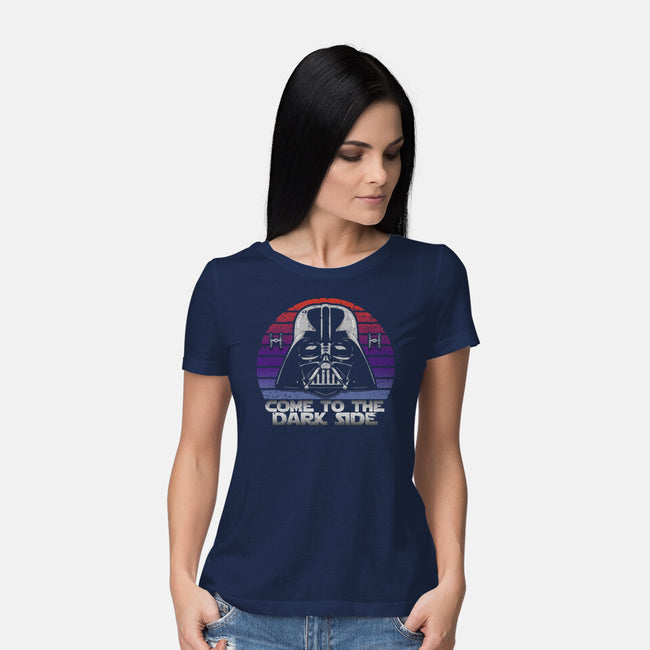 Vintage Dark Side-Womens-Basic-Tee-NMdesign