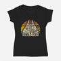 Retro Kessel Runner-Womens-V-Neck-Tee-NMdesign