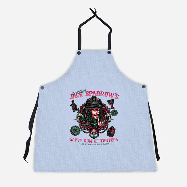 Savvy Rum-Unisex-Kitchen-Apron-glitchygorilla