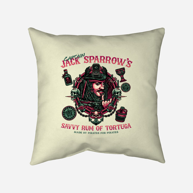 Savvy Rum-None-Removable Cover-Throw Pillow-glitchygorilla