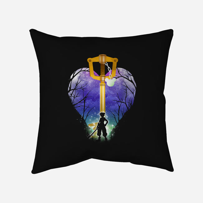 The Keyblade-None-Removable Cover w Insert-Throw Pillow-dandingeroz