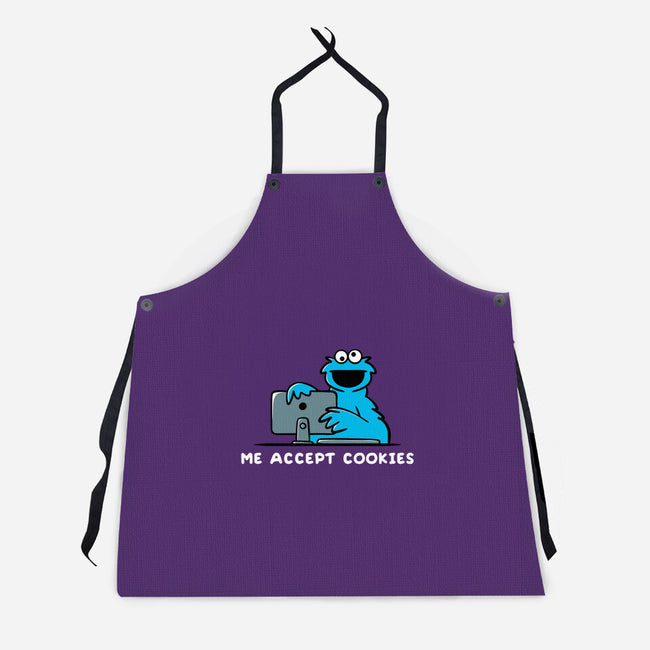 Me Accept Cookies-Unisex-Kitchen-Apron-damglynn