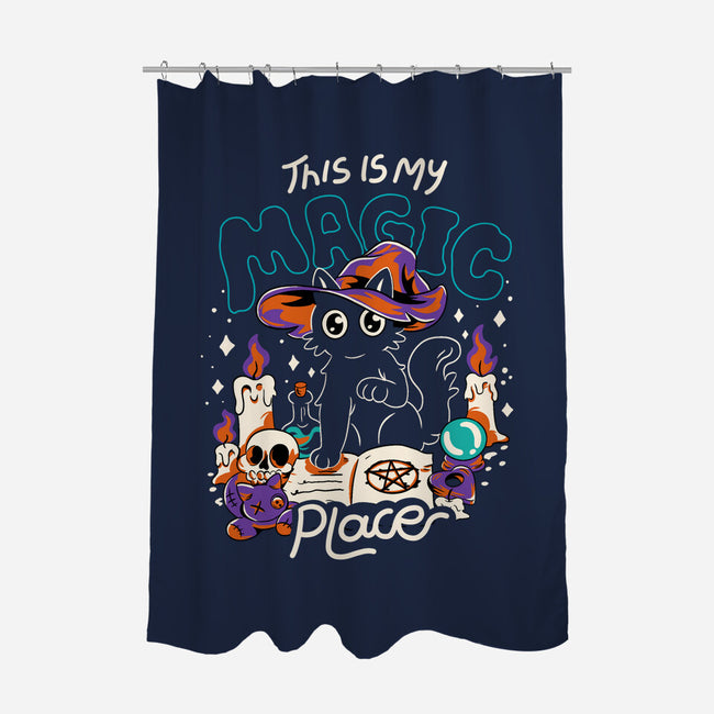 Magic Place-None-Polyester-Shower Curtain-yumie