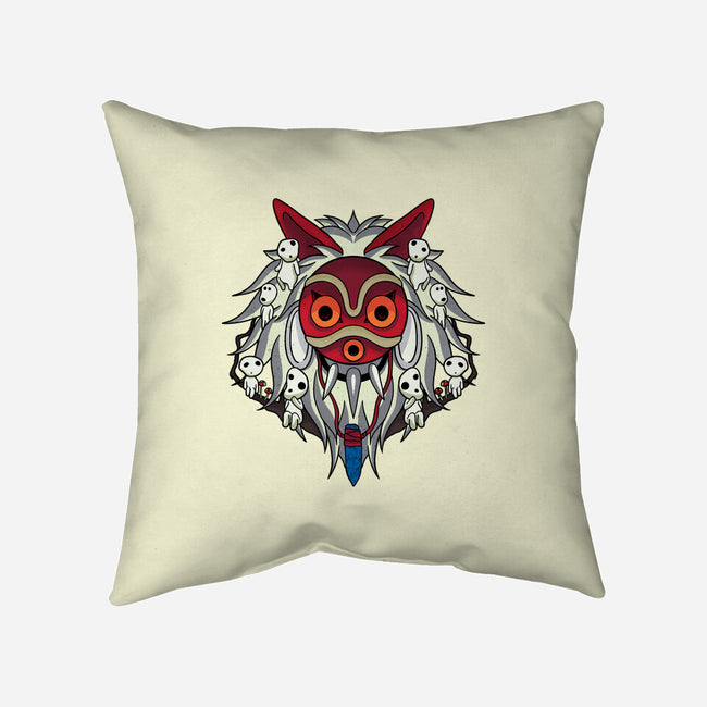 Masked Princess-None-Removable Cover-Throw Pillow-fanfreak1