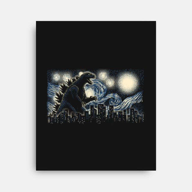 Starry Kaiju-None-Stretched-Canvas-fanfreak1