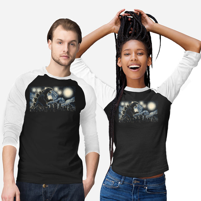 Starry Kaiju-Unisex-Baseball-Tee-fanfreak1