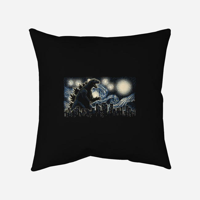 Starry Kaiju-None-Removable Cover-Throw Pillow-fanfreak1