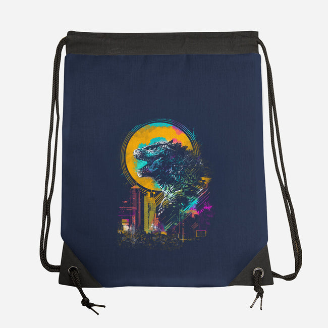 The Mighty Kaiju-None-Drawstring-Bag-kharmazero