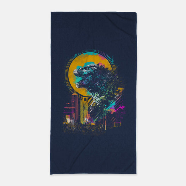 The Mighty Kaiju-None-Beach-Towel-kharmazero