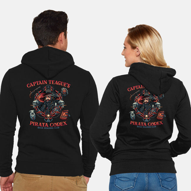 Pirata Codex-Unisex-Zip-Up-Sweatshirt-glitchygorilla