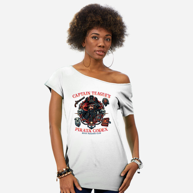 Pirata Codex-Womens-Off Shoulder-Tee-glitchygorilla