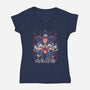 Sorcerer King Of Curses-Womens-V-Neck-Tee-Diego Oliver