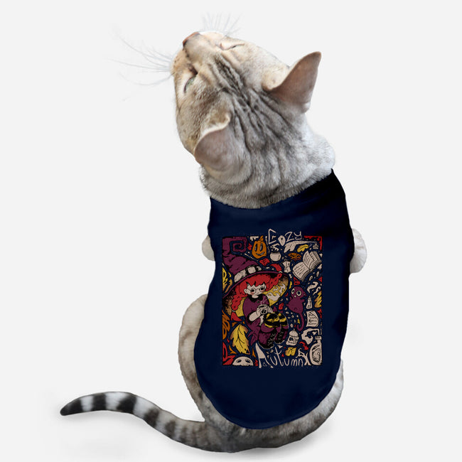 Cozy Autumn-Cat-Basic-Pet Tank-Ewel