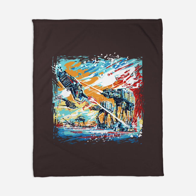 Hoth Painting-None-Fleece-Blanket-zascanauta