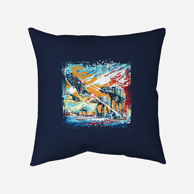 Hoth Painting-None-Removable Cover-Throw Pillow-zascanauta