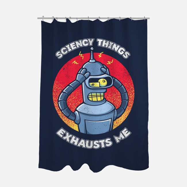 Sciency Things Exhausts Me-None-Polyester-Shower Curtain-grevalra