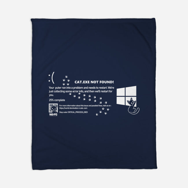 Cat Windows Crash-None-Fleece-Blanket-worlddominationforcats