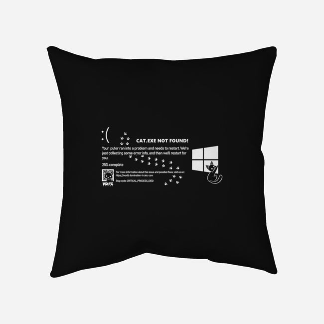 Cat Windows Crash-None-Removable Cover w Insert-Throw Pillow-worlddominationforcats