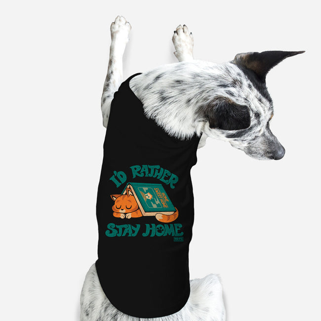 Rather Stay Home-Dog-Basic-Pet Tank-worlddominationforcats