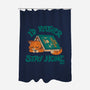 Rather Stay Home-None-Polyester-Shower Curtain-worlddominationforcats