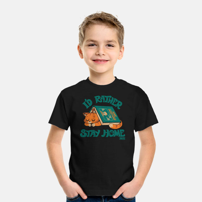 Rather Stay Home-Youth-Basic-Tee-worlddominationforcats