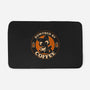 Powered By Coffee Cat-None-Memory Foam-Bath Mat-worlddominationforcats