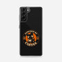 Powered By Coffee Cat-Samsung-Snap-Phone Case-worlddominationforcats