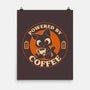 Powered By Coffee Cat-None-Matte-Poster-worlddominationforcats