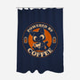 Powered By Coffee Cat-None-Polyester-Shower Curtain-worlddominationforcats