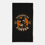 Powered By Coffee Cat-None-Beach-Towel-worlddominationforcats