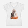 Ray Of Freaking Sunshine Cats-Womens-V-Neck-Tee-worlddominationforcats